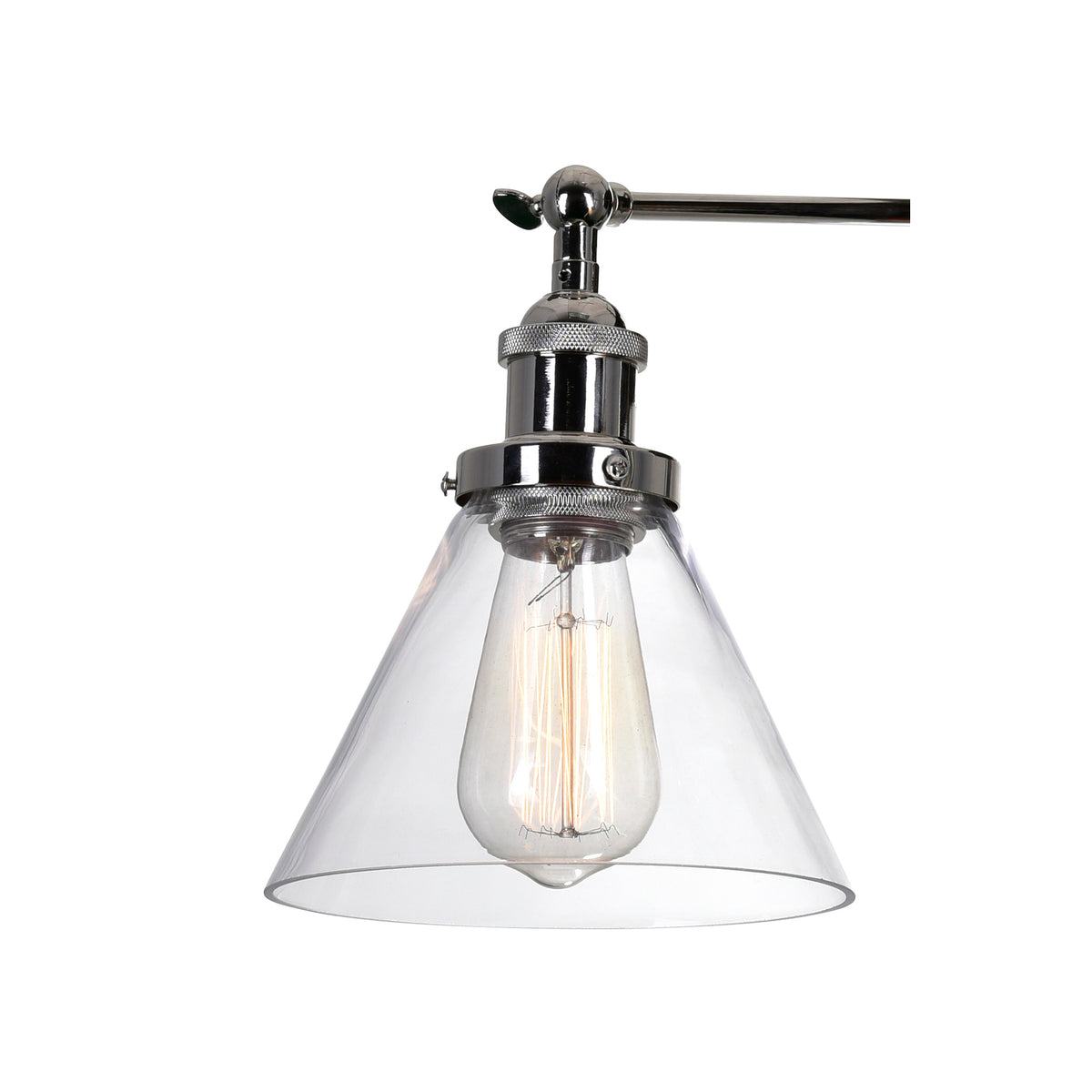 Eustis 2 Light 15in Polished Nickel Vanity Light