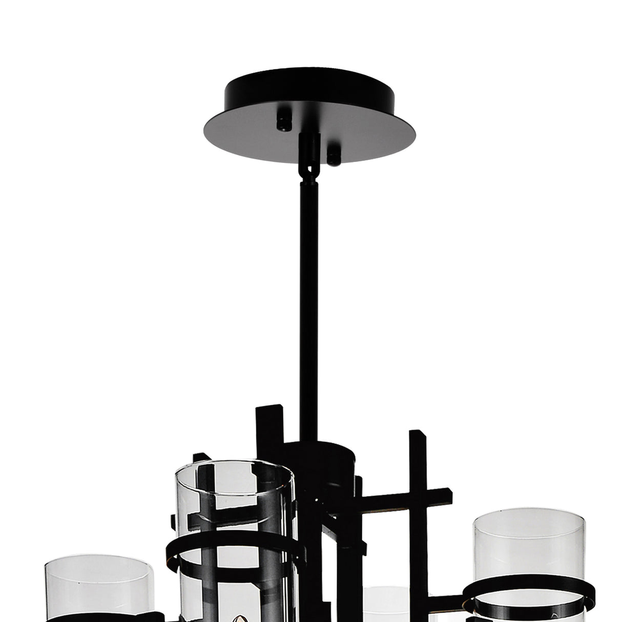Sierra 12 Light 30in Black Chandelier
