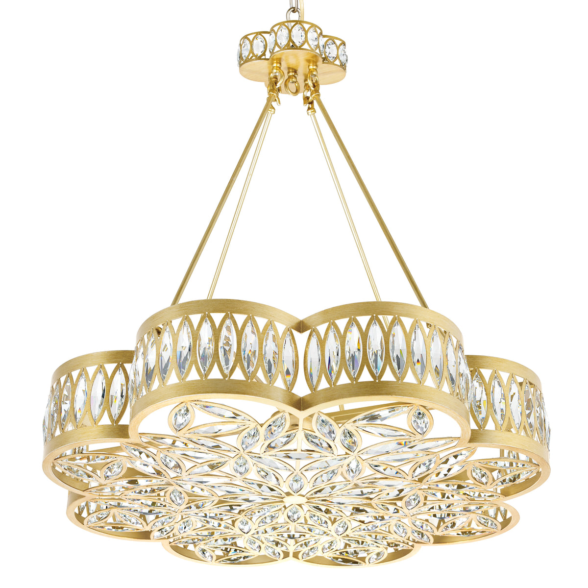 Nova 8 Light 31in Champagne Chandelier