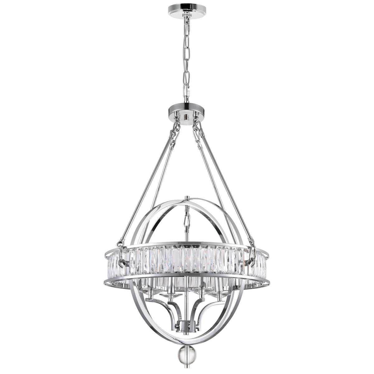 Arkansas 4 Light Chrome Chandelier