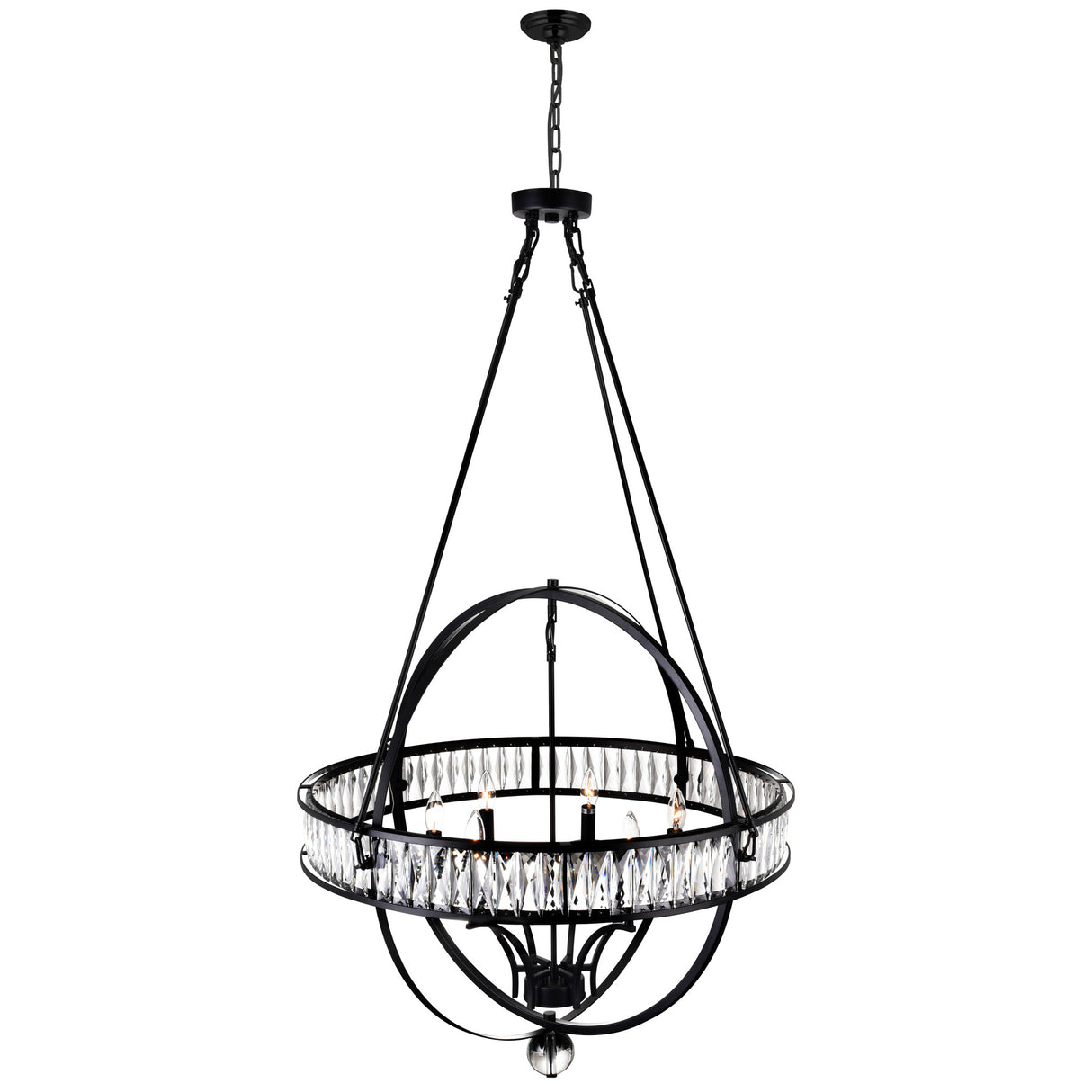 Arkansas 6 Light Black Chandelier