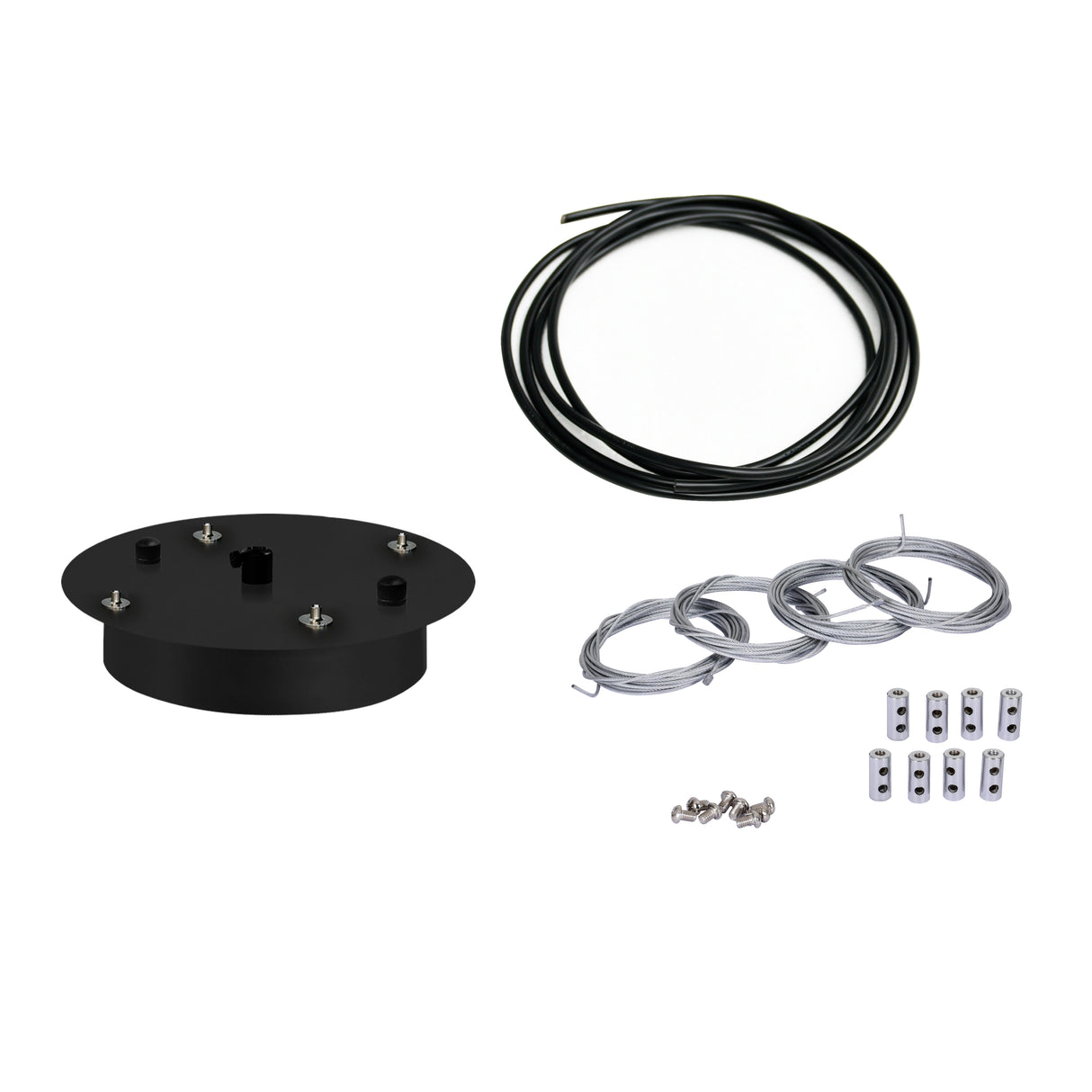 Black Round Suspension Kit