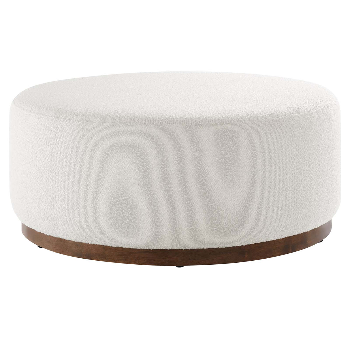 Tilden Large 23" Round Boucle Upholstered Ottoman