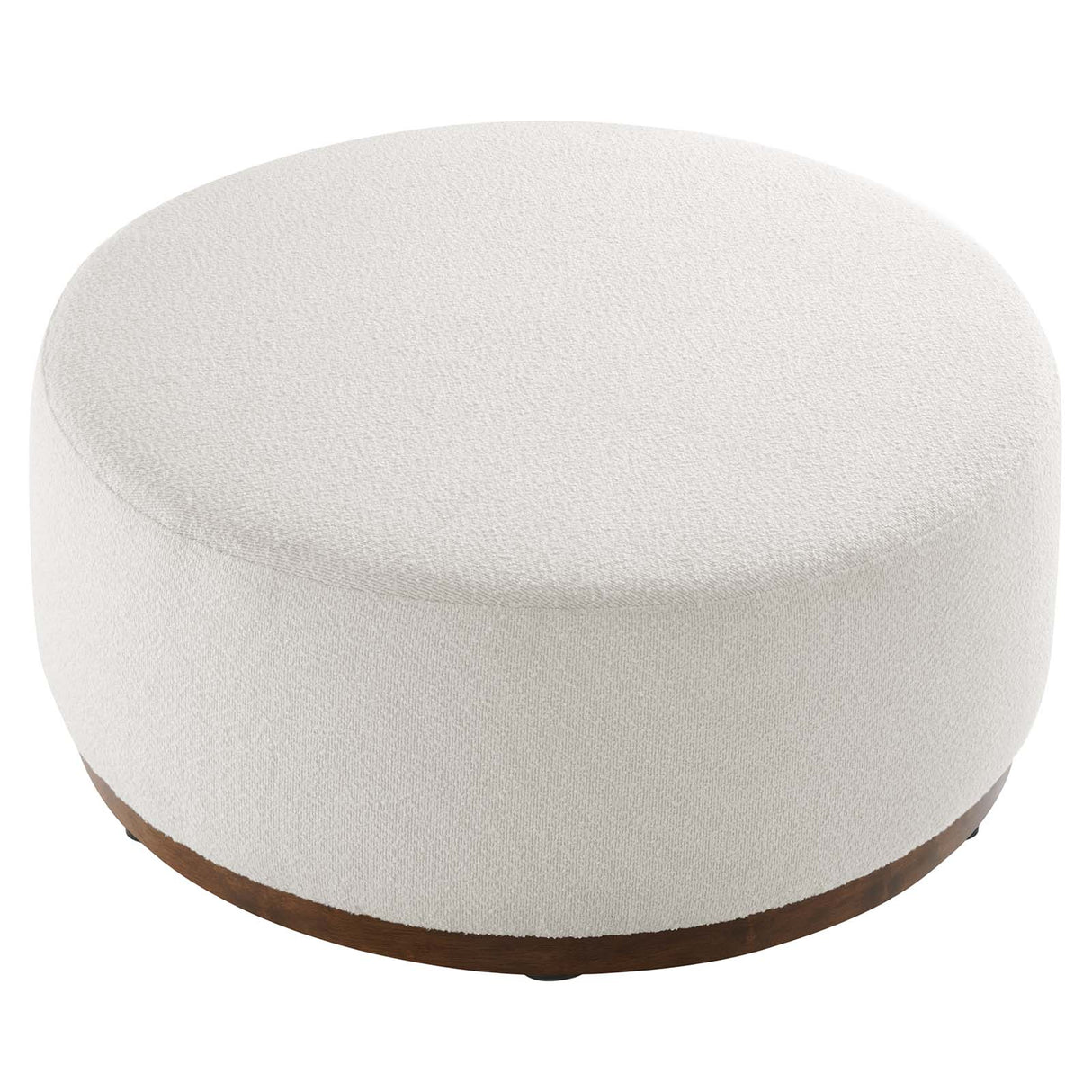 Tilden Large 23" Round Boucle Upholstered Ottoman