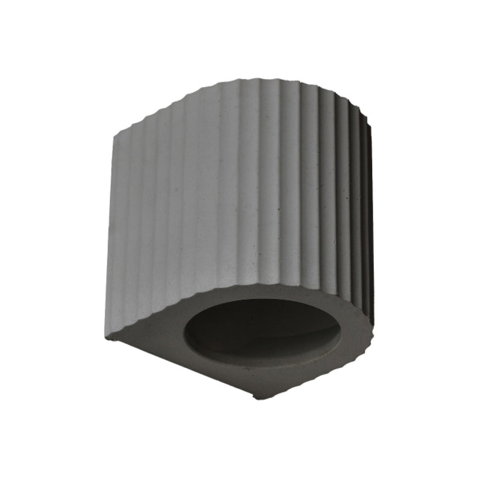 Corinthian Dark Grey Wall Light, Max 20W, E26 Base, Wet Rated