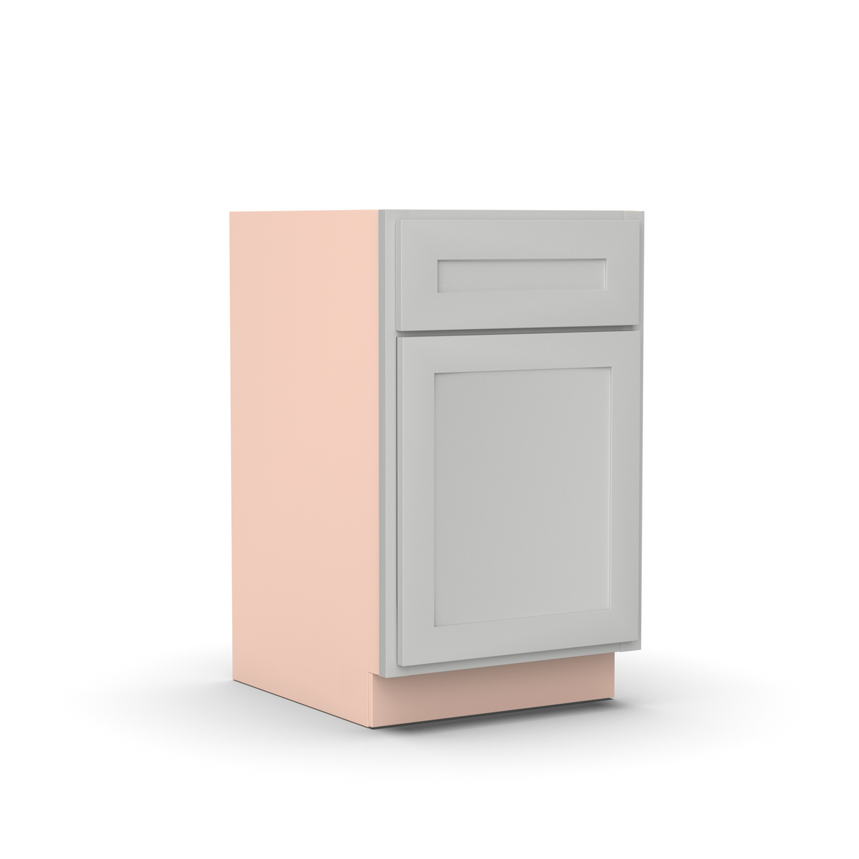 Liberty Shaker Ashen - 18 Inch File Drawer Base Cabinet - 18" Width x 30" Height x 21" Depth