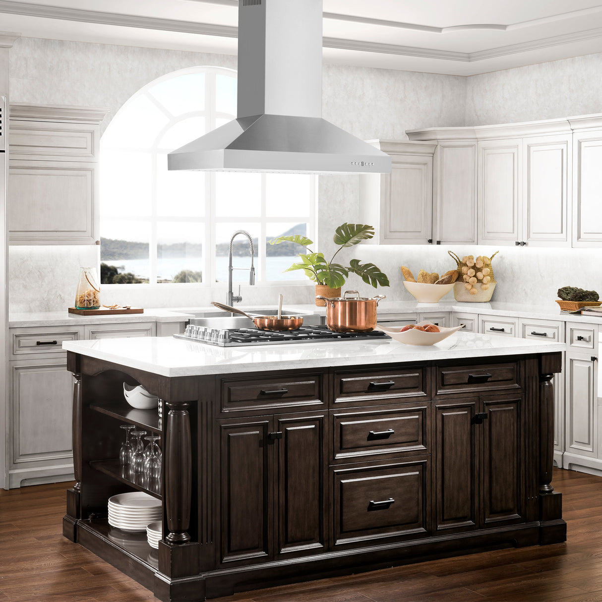 ZLINE 36" Convertible Island Mount Range Hood in Stainless Steel (KL3i-36)