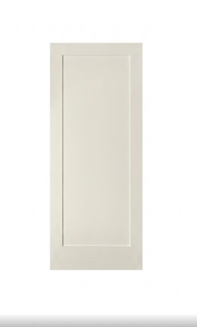 Ivanees 1-Panel Solid Core Shaker Door Slab 80 Inch Height