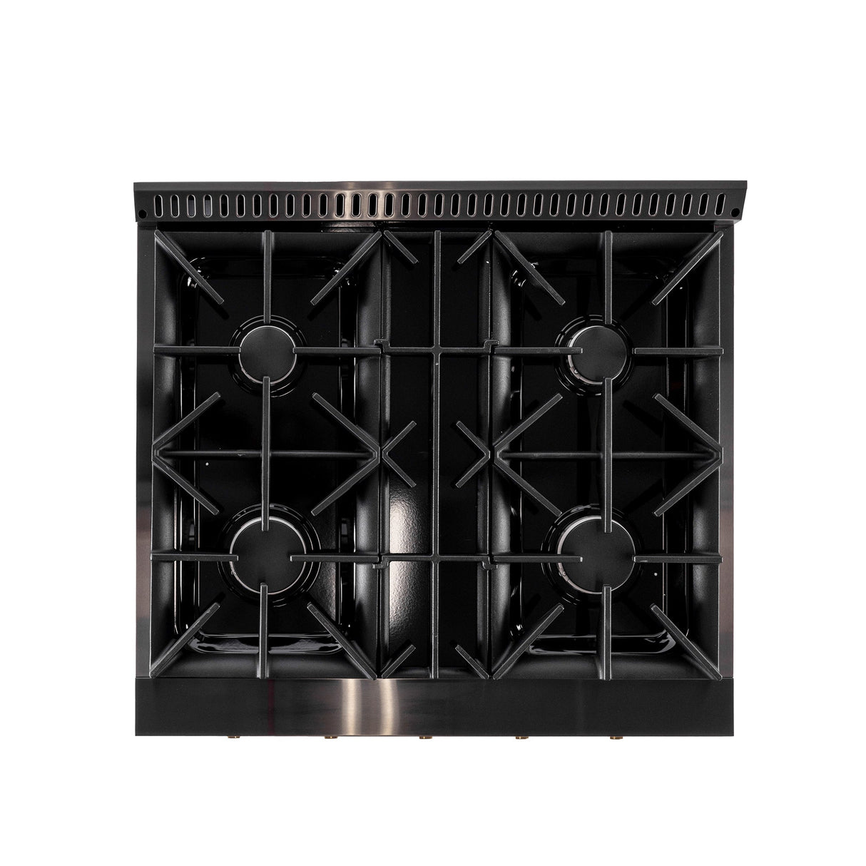 KUCHT Gemstone Professional 30 in. 4.2 cu. ft. Dual Fuel Range for Natural Gas with Sealed Burners and Convection Oven in Titanium Stainless Steel