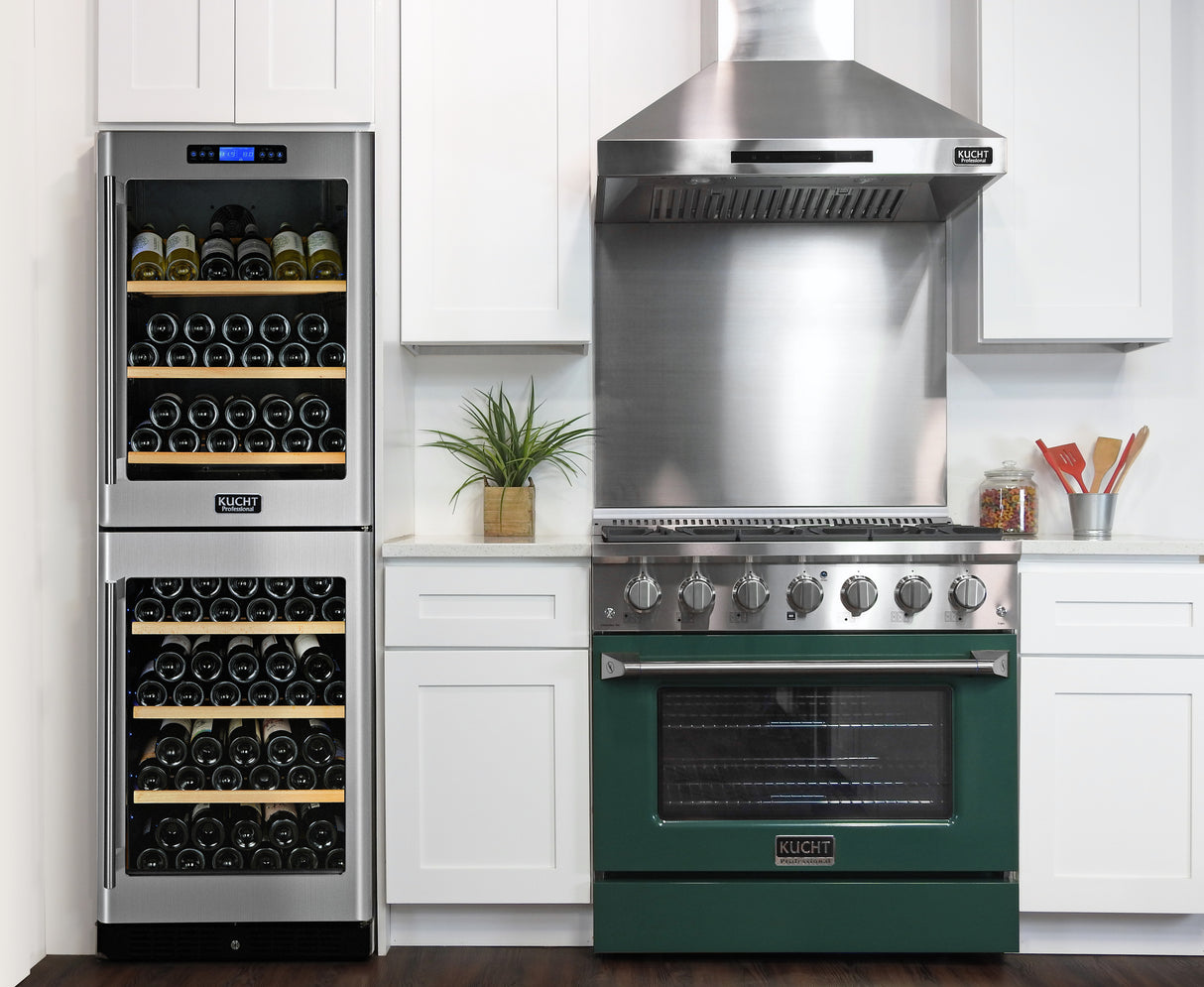 KUCHT Professional 36 in. 5.2 cu. ft. Propane Gas Range with Sealed Burners and Convection Oven in Stainless Steel