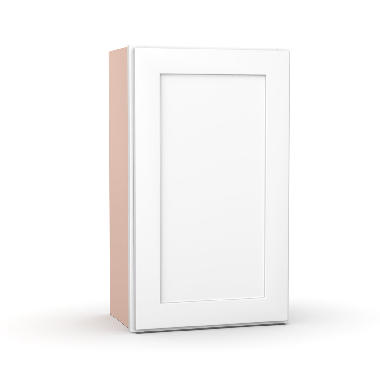 Liberty Shaker White - 18 Inch Height Single Door Wall Cabinet - 18" Width x 30" Height x 12" Depth
