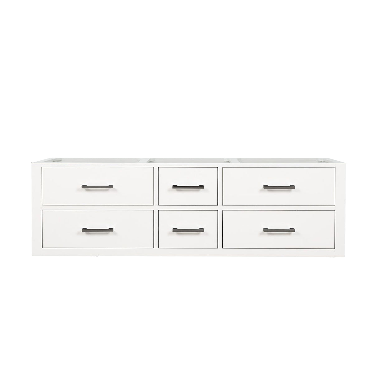 Castor 60 in W x 22 in D White Double Bath Vanity
