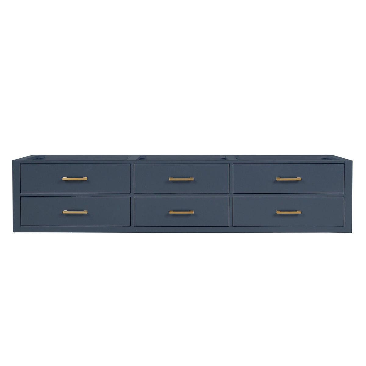 Castor 84 in W x 22 in D Blue Double Bath Vanity