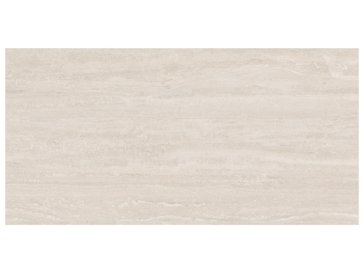 36 x 72 in Majesto Travertino Classico Grained Rectified Colorsync Porcelain Tile