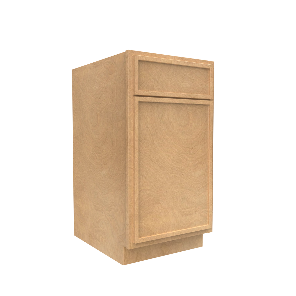 Slim Shaker Karamel - 18 Inch Waste Basket Base Cabinet - 18" Width x 34.5" Height x 24" Depth