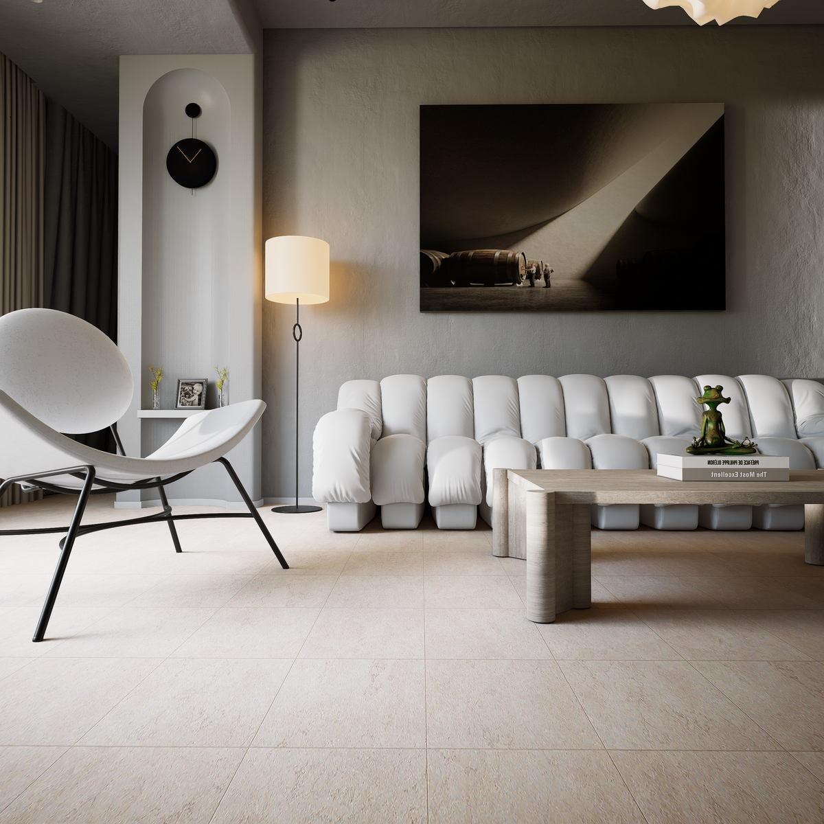 20 x 20 in Lumino Dune Matte Pressed Glazed Porcelain Tile