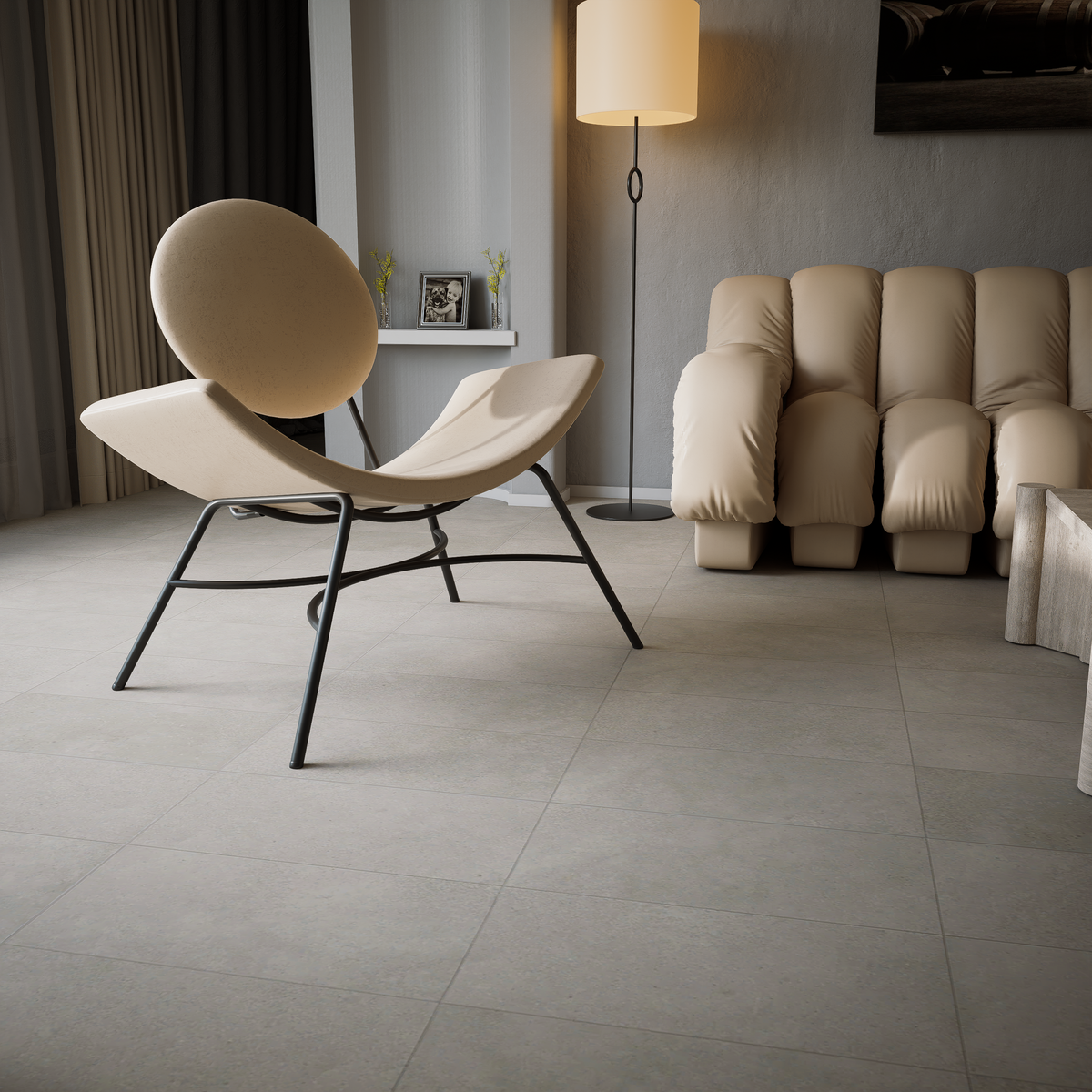 12 x 24 in Locale Glacier Matte Pressed Glazed Porcelain Tile