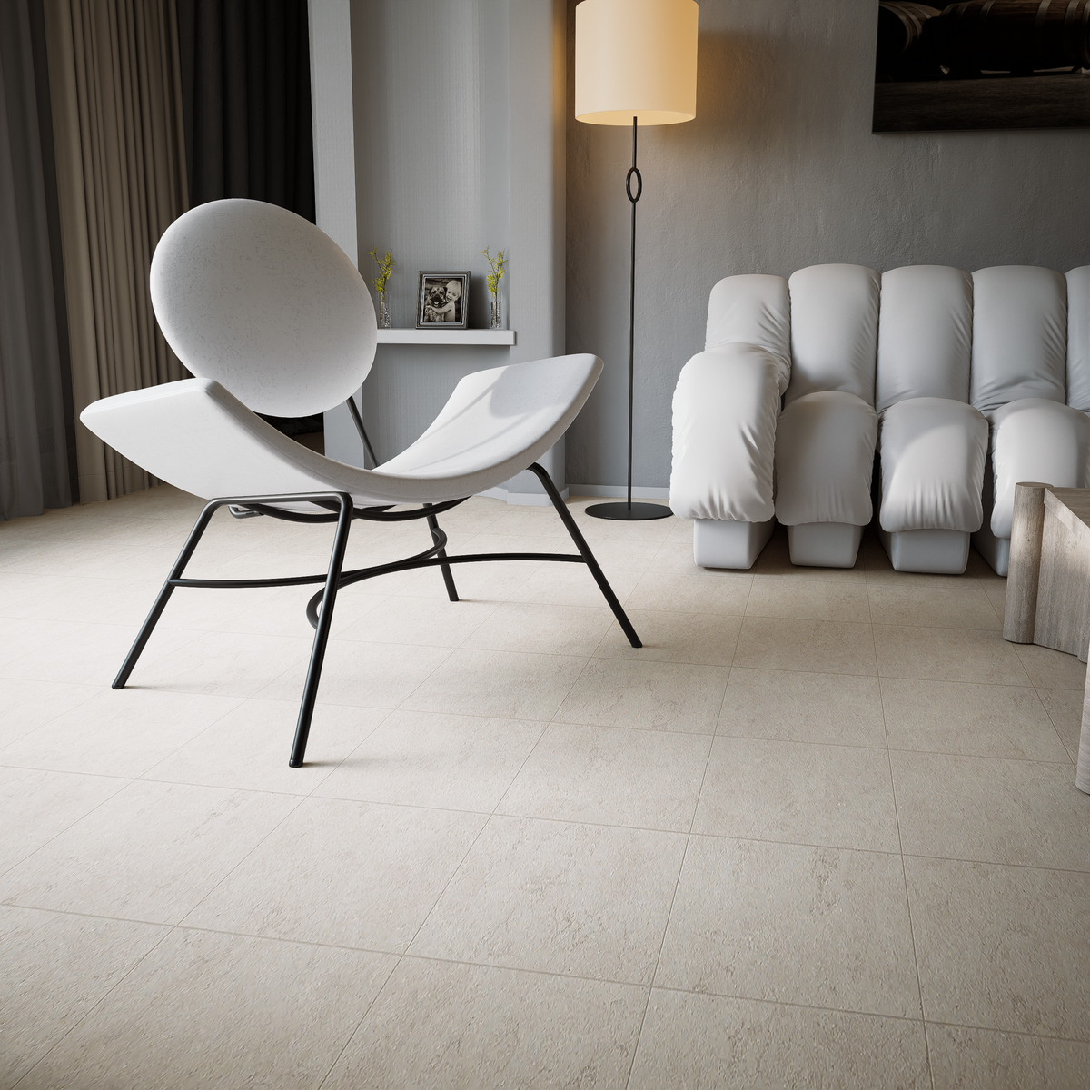 20 x 20 in Lumino Dune Matte Pressed Glazed Porcelain Tile