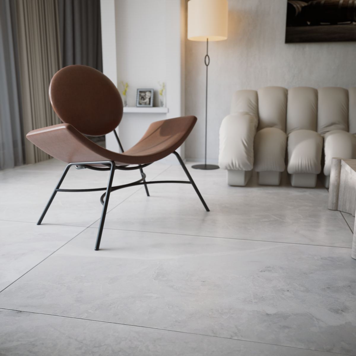 24 x 48 in Plata Onyx Crystallo Matte Rectified Glazed Porcelain