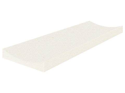 4 x 12 in Serene Ivory Fluto Grained Texture Limestone Tile