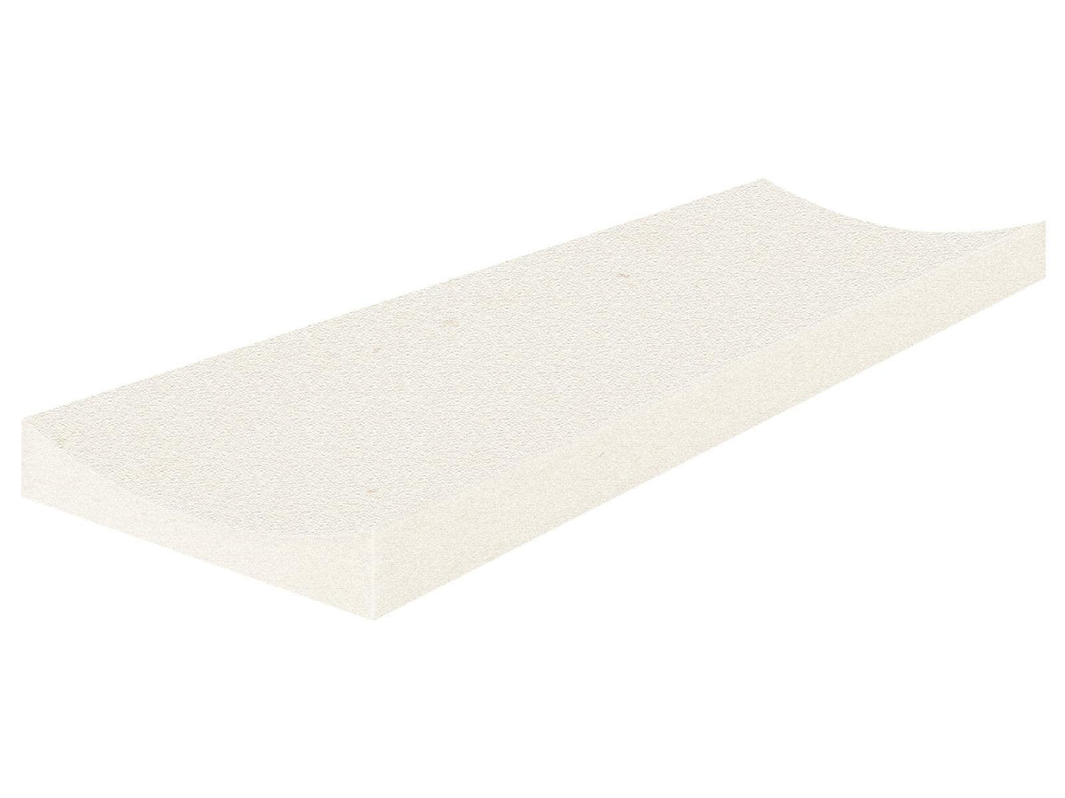 4 x 12 in Serene Ivory Fluto Grained Texture Limestone Tile, fluted face