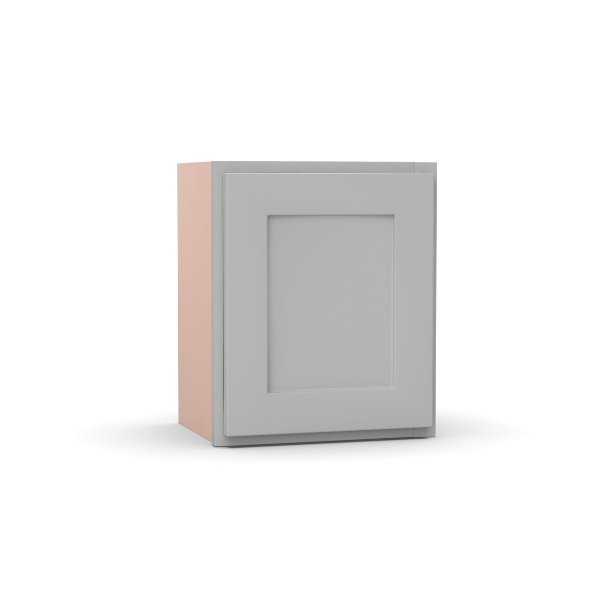 Liberty Shaker Ashen - 15 Inch Height Single Door Wall Cabinet - 15" Width x 18" Height x 12" Depth