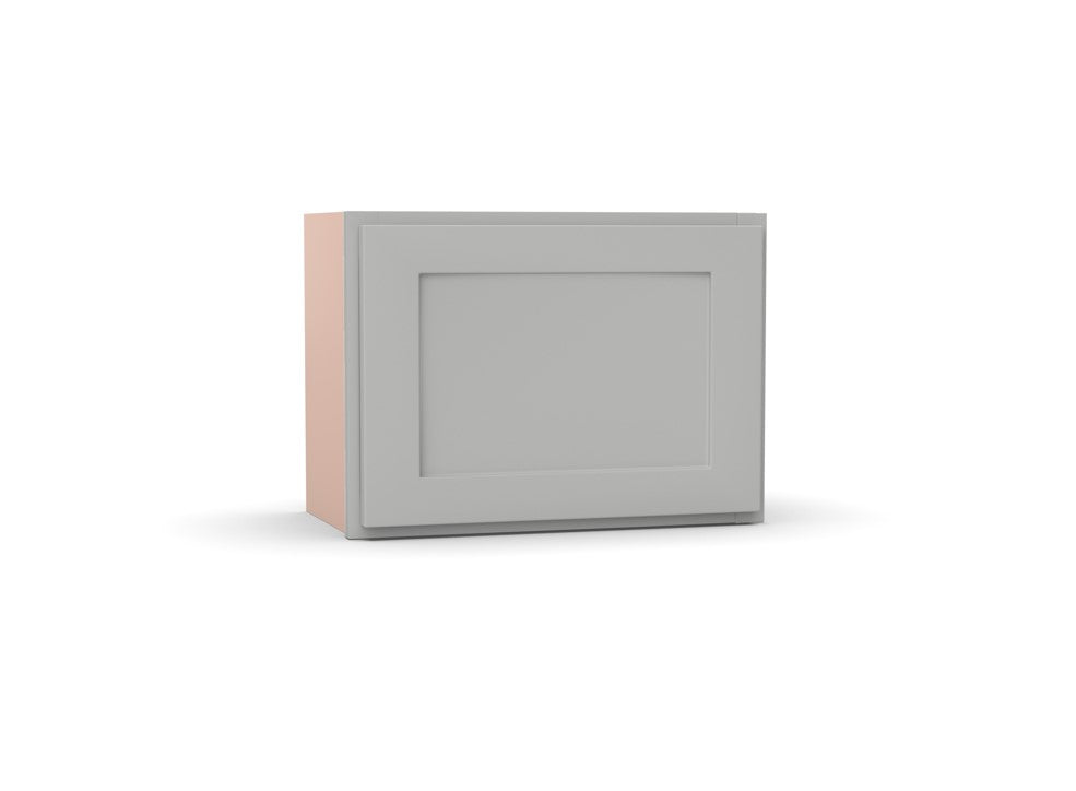 RTA - Liberty Shaker Ashen - Single Door Wall Cabinets - 21"W x 12"H x 12"D
