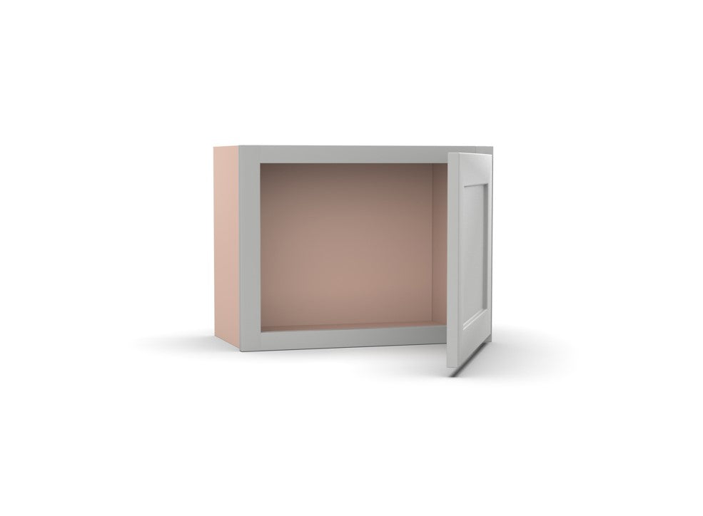 RTA - Liberty Shaker Ashen - Single Door Wall Cabinets - 21"W x 12"H x 12"D
