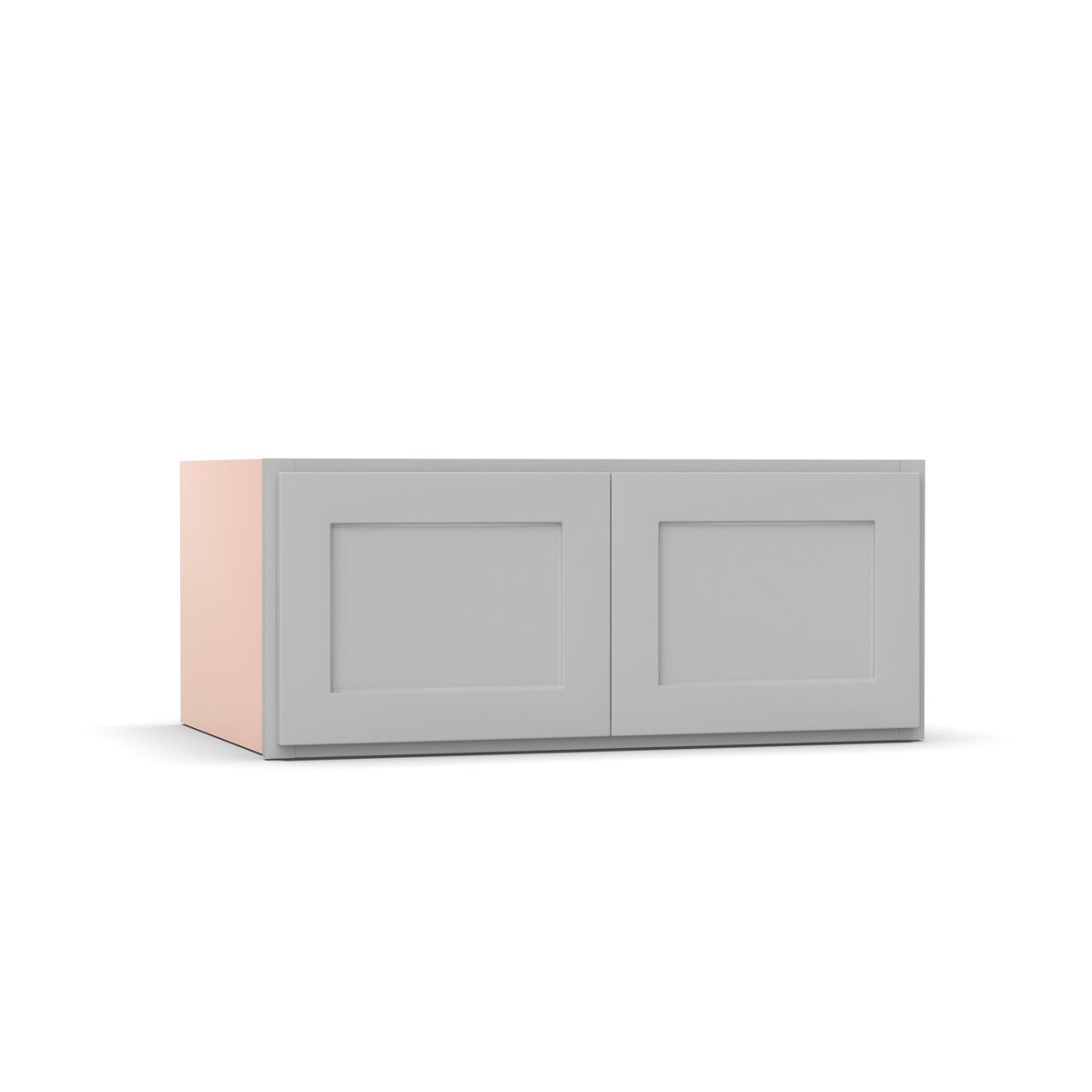 Liberty Shaker Ashen - 36 Inch Deep Double Door Wall Cabinet - 36" Width x 15" Height x 24" Depth
