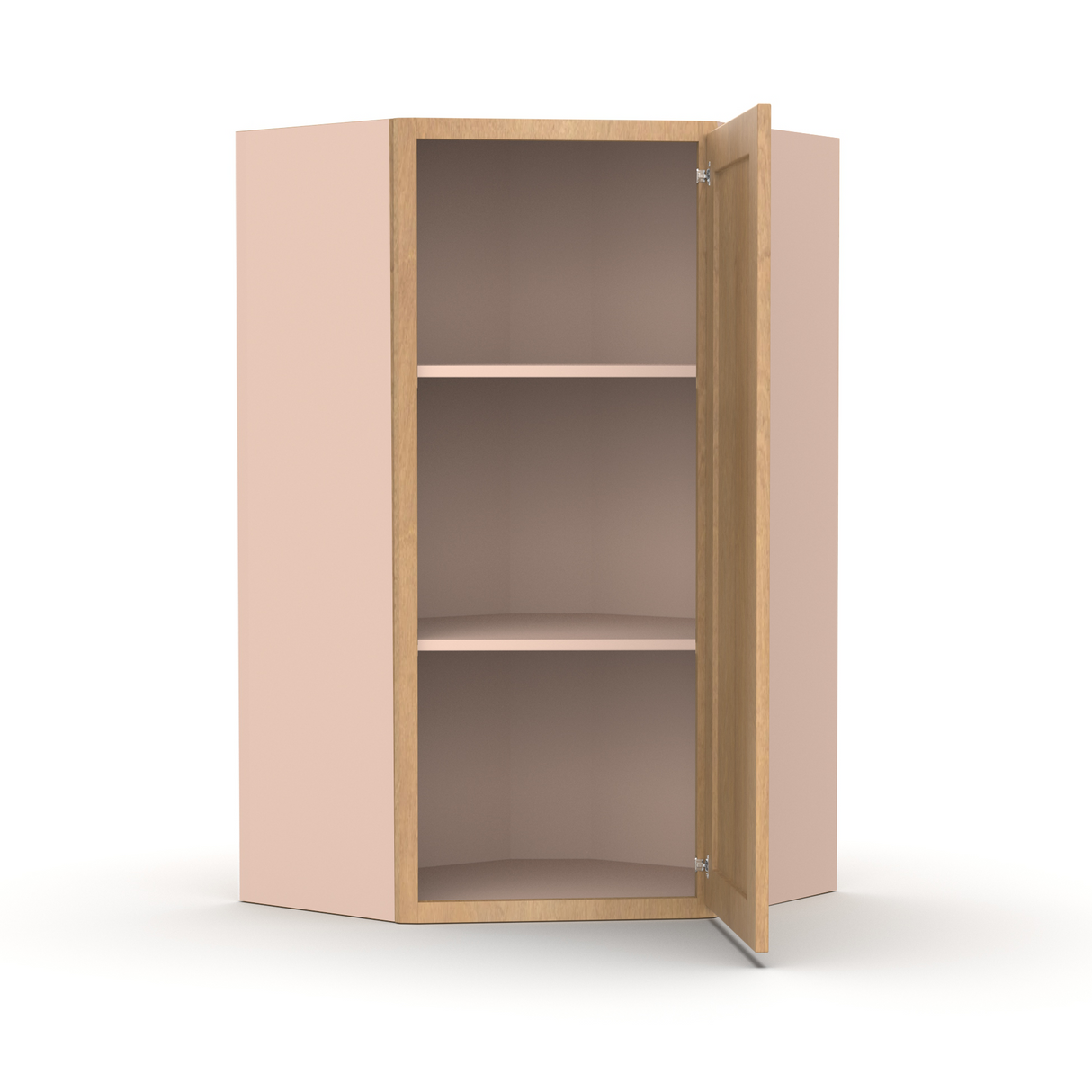 Liberty Shaker Karamel - 24 Inch Diagonal Corner Wall Cabinet - 24" Width x 30" Height x 12" Depth