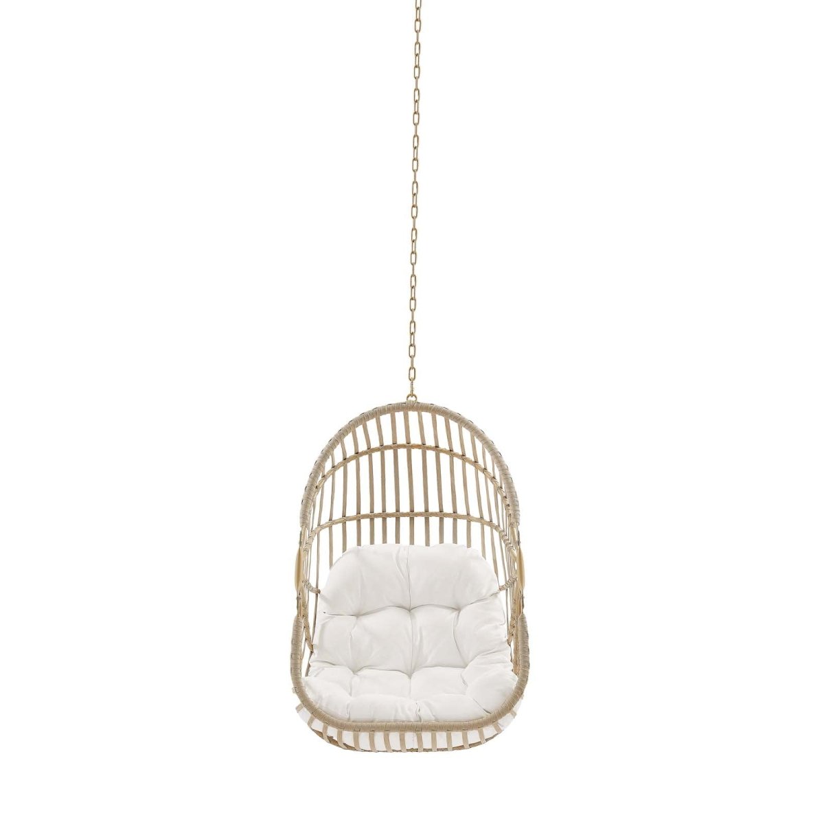 Amalie Wicker Rattan Outdoor Patio Rattan Swing Chair without Stand - BUILDMYPLACE