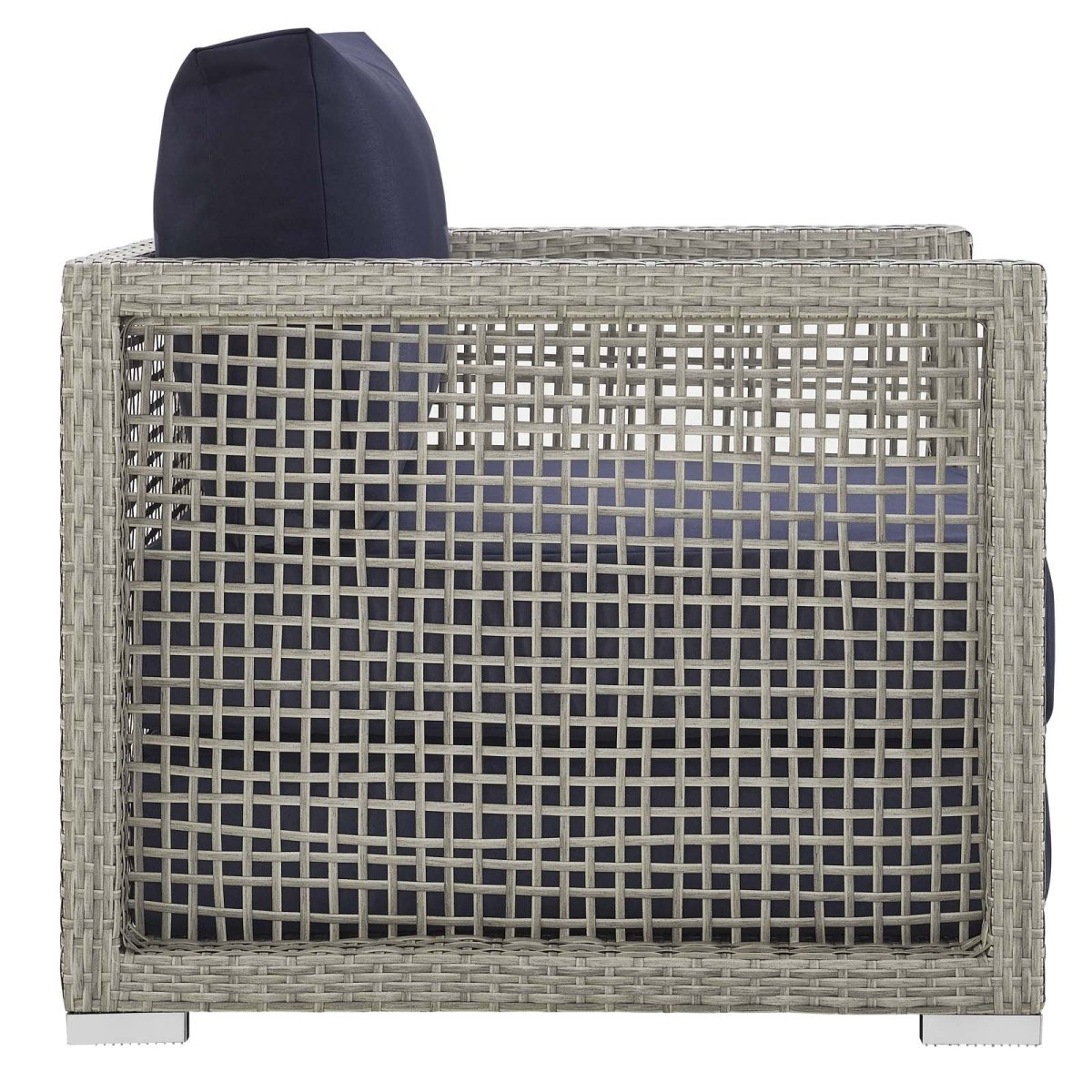 Aura 4 Piece Outdoor Patio Wicker Rattan Set - BUILDMYPLACE