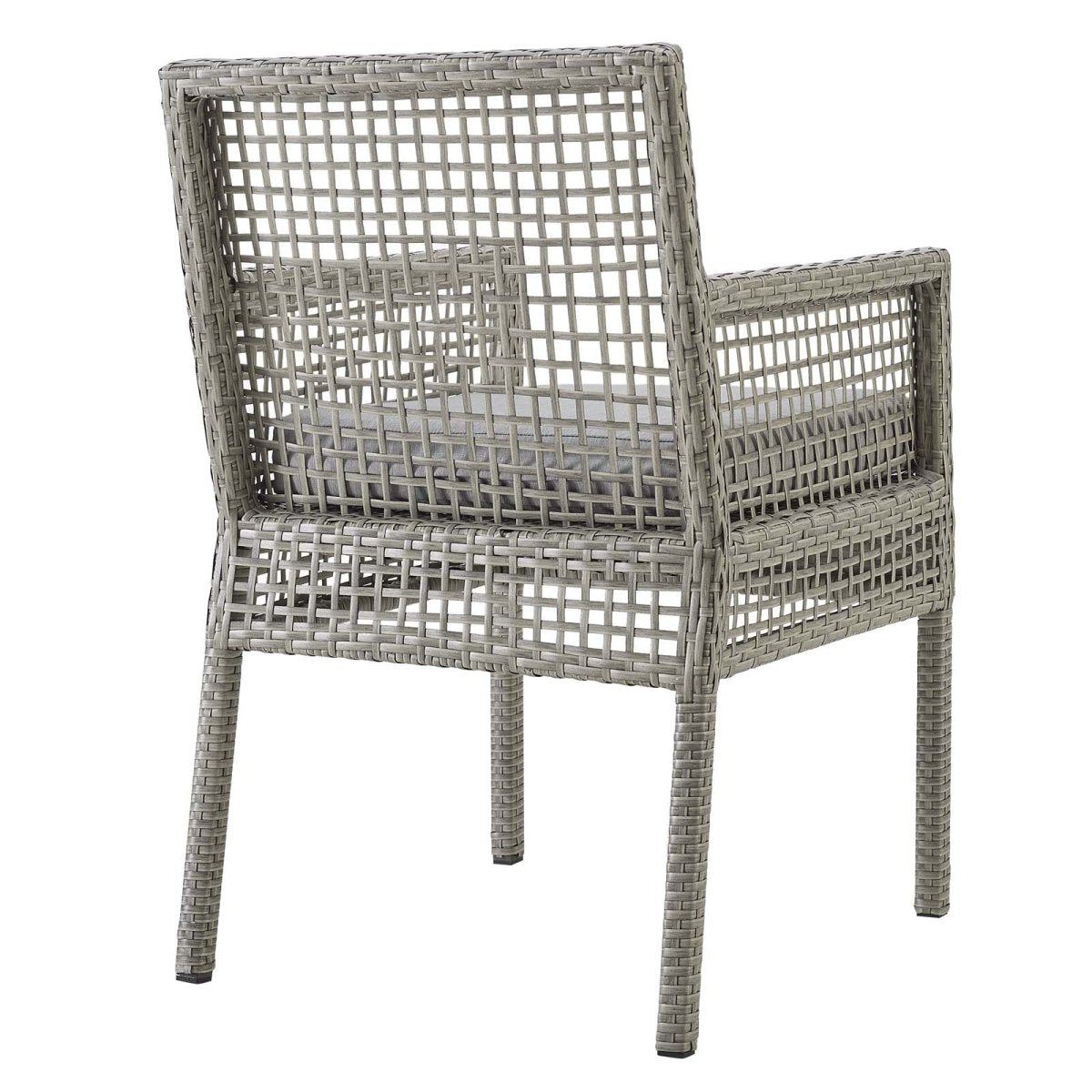 Aura Dining Armchair Outdoor Patio Wicker Rattan Set Of 4 - BUILDMYPLACE