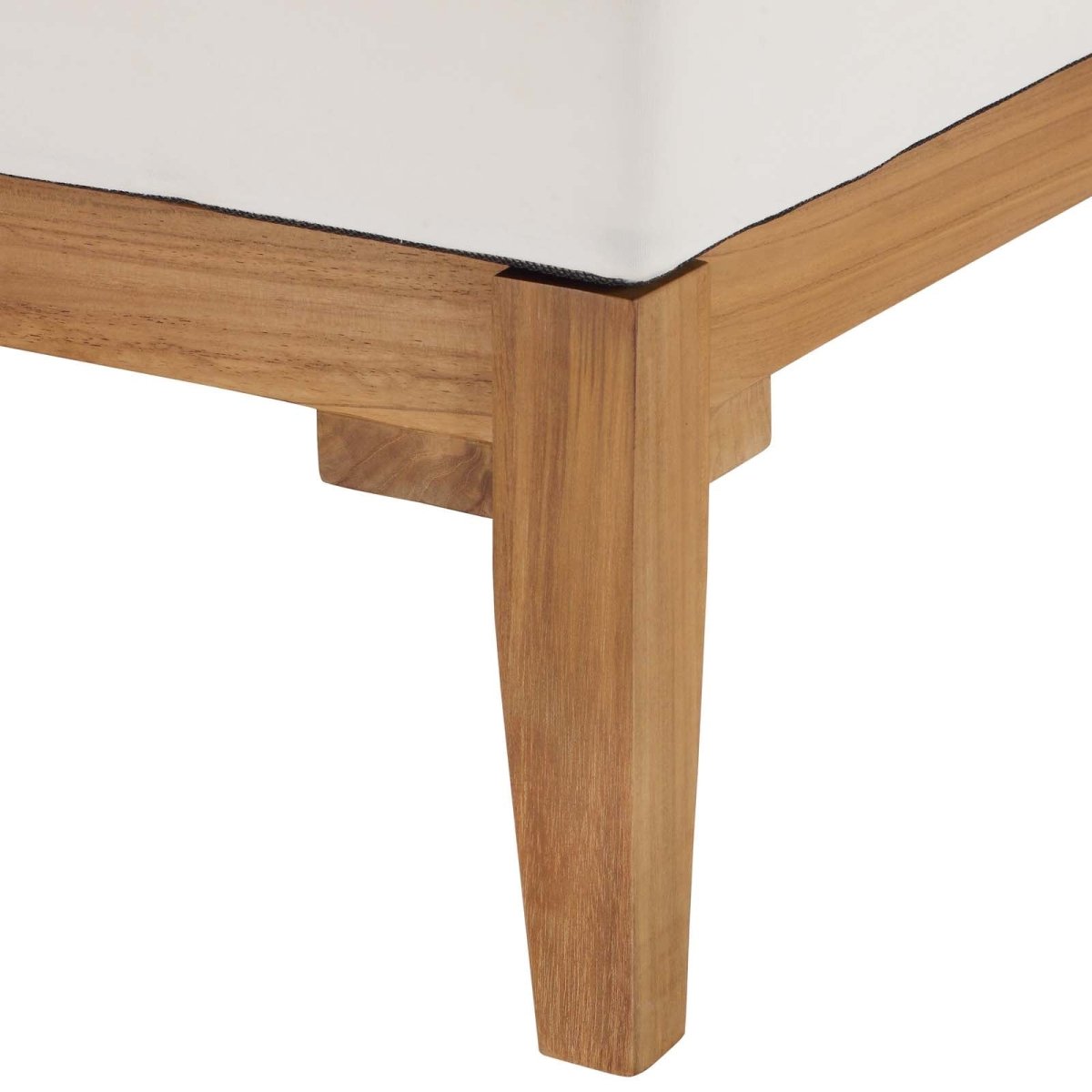 Bayport Outdoor Patio Teak Wood Corner Chair - BUILDMYPLACE
