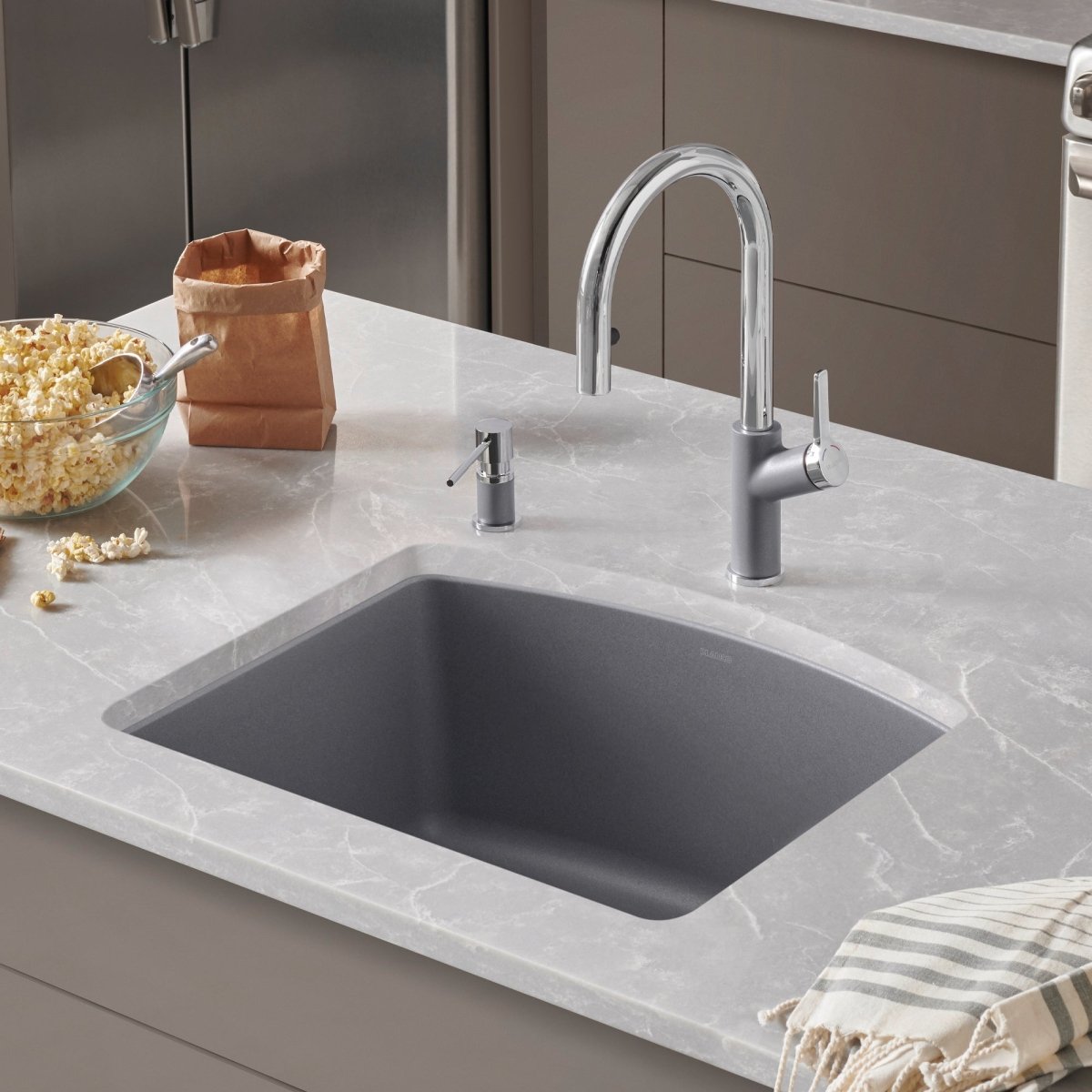 Blanco 25 Inch Diamond Silgranit Drop - In Or Undermount Kitchen Sink - BUILDMYPLACE