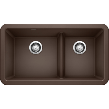 Blanco Ikon 33" Farmhouse Double Basin Silgranit Kitchen Sink - BUILDMYPLACE