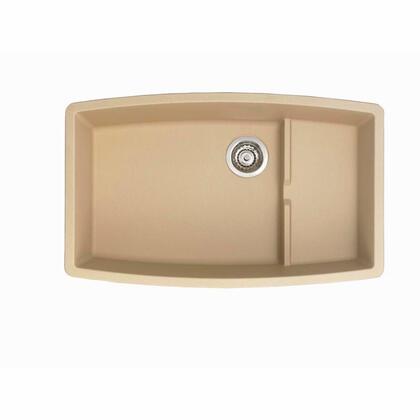 Blanco Performa 32 Inch Cascade Silgranit Undermount Kitchen Sink with Colander - BUILDMYPLACE