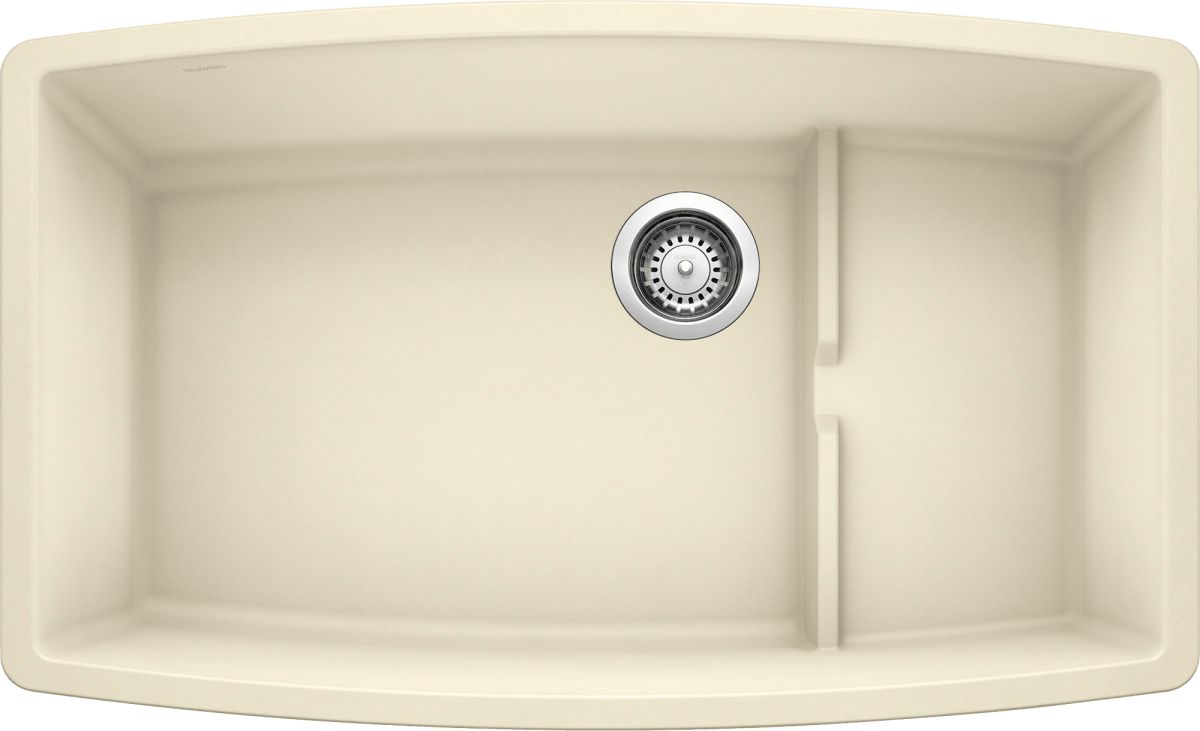 Blanco Performa 32 Inch Cascade Silgranit Undermount Kitchen Sink with Colander - BUILDMYPLACE