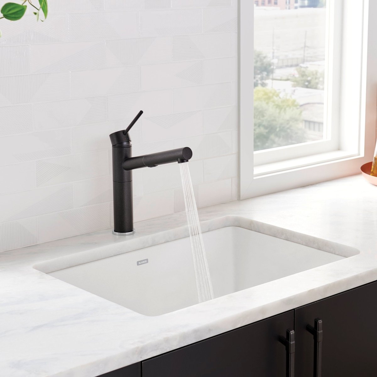 Blanco Precis 27 inch Single Bowl Silgranit Undermount Kitchen Sink - BUILDMYPLACE