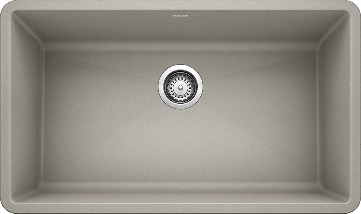 Blanco Precis 32 Inch Super Single Bowl Silgranit Undermount Kitchen Sink - BUILDMYPLACE