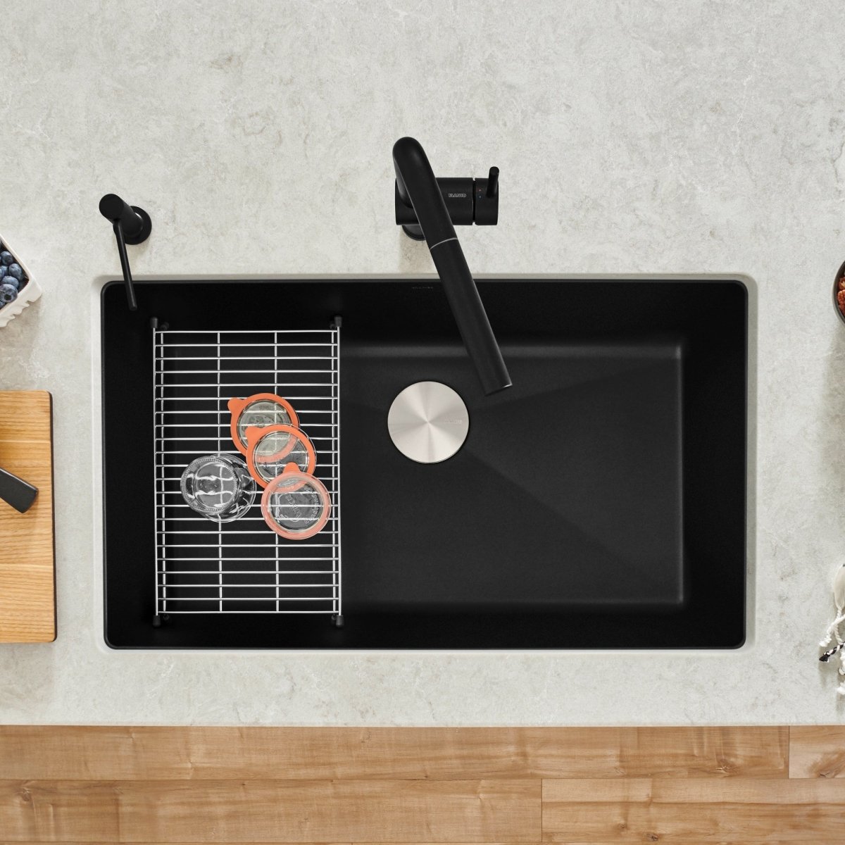Blanco Precis 32 Inch Super Single Bowl Silgranit Undermount Kitchen Sink - BUILDMYPLACE