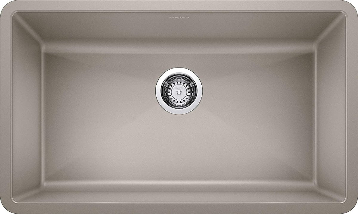 Blanco Precis 32 Inch Super Single Bowl Silgranit Undermount Kitchen Sink - BUILDMYPLACE