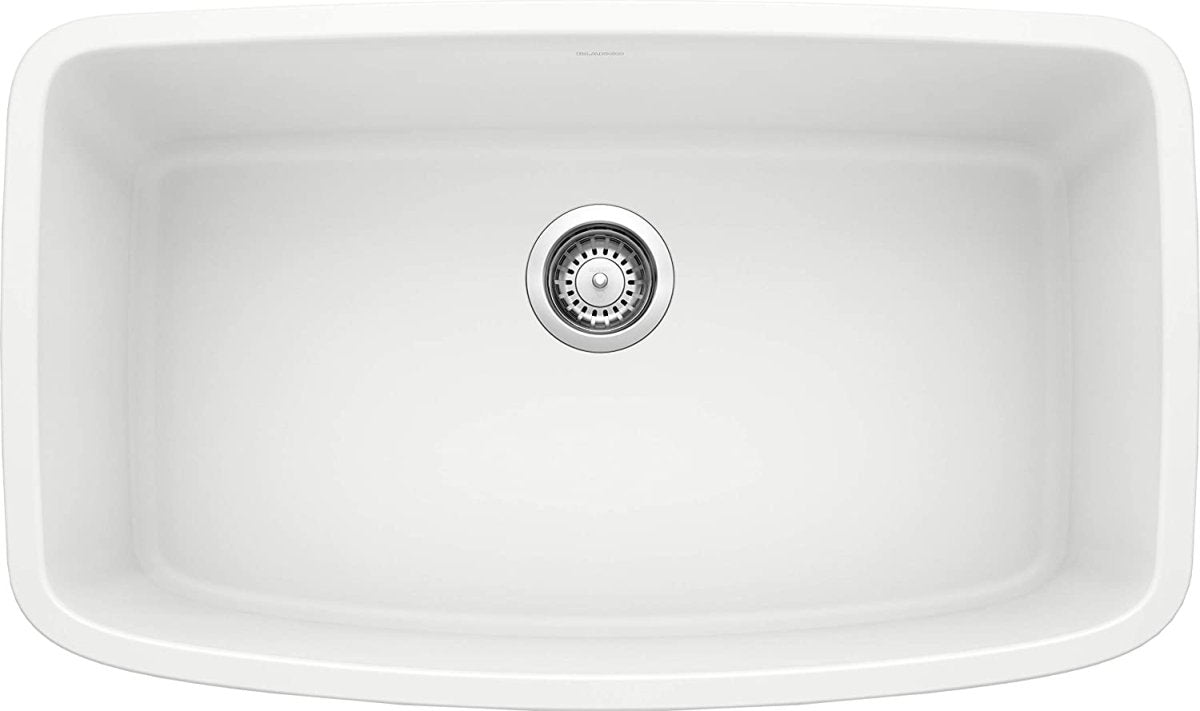 Blanco Valea 32 Inch Silgranit Super Single Bowl Undermount Kitchen Sink - BUILDMYPLACE