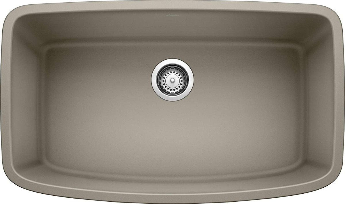 Blanco Valea 32 Inch Silgranit Super Single Bowl Undermount Kitchen Sink - BUILDMYPLACE