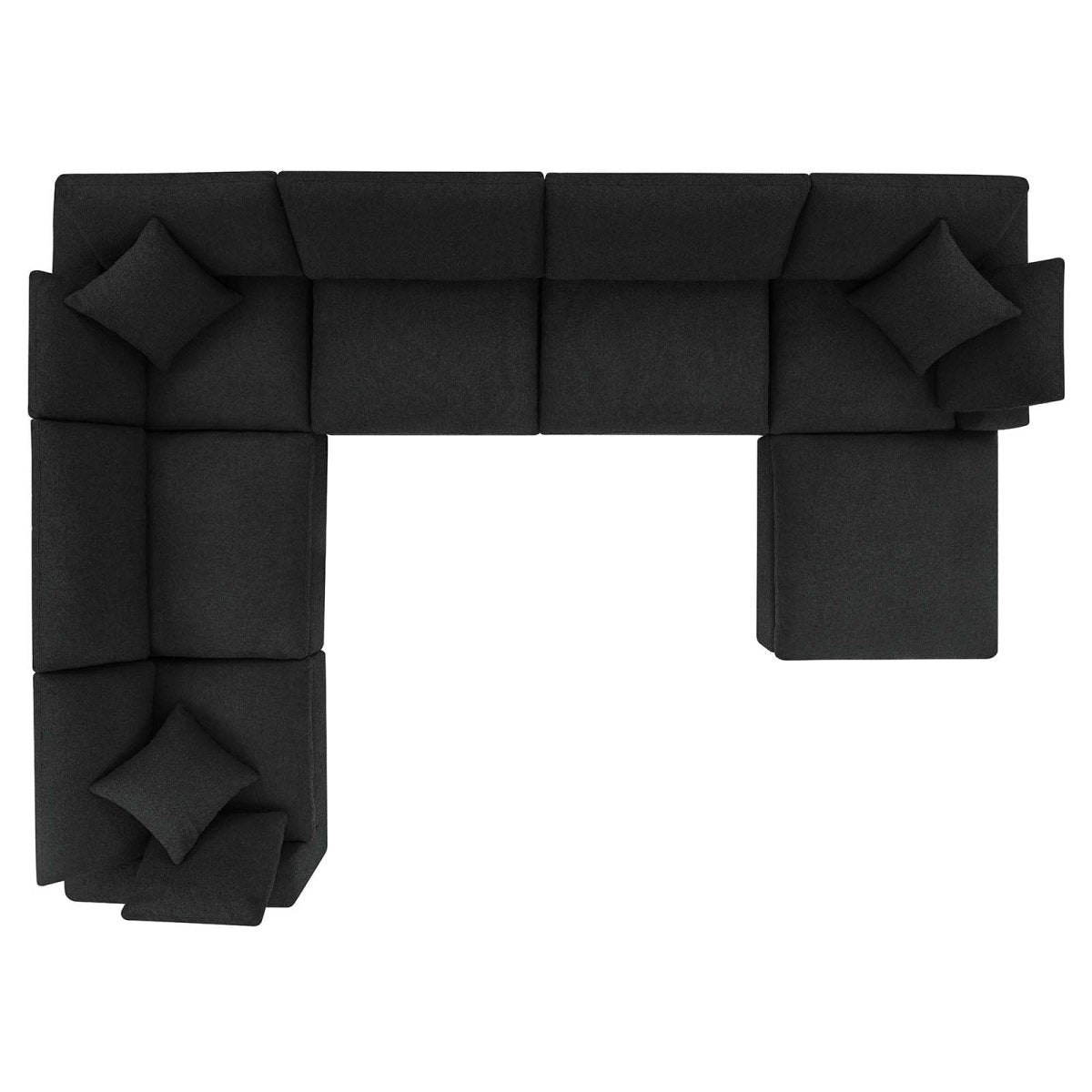 Commix Down Filled Overstuffed Boucle 7 - Piece Sectional Sofa - BUILDMYPLACE
