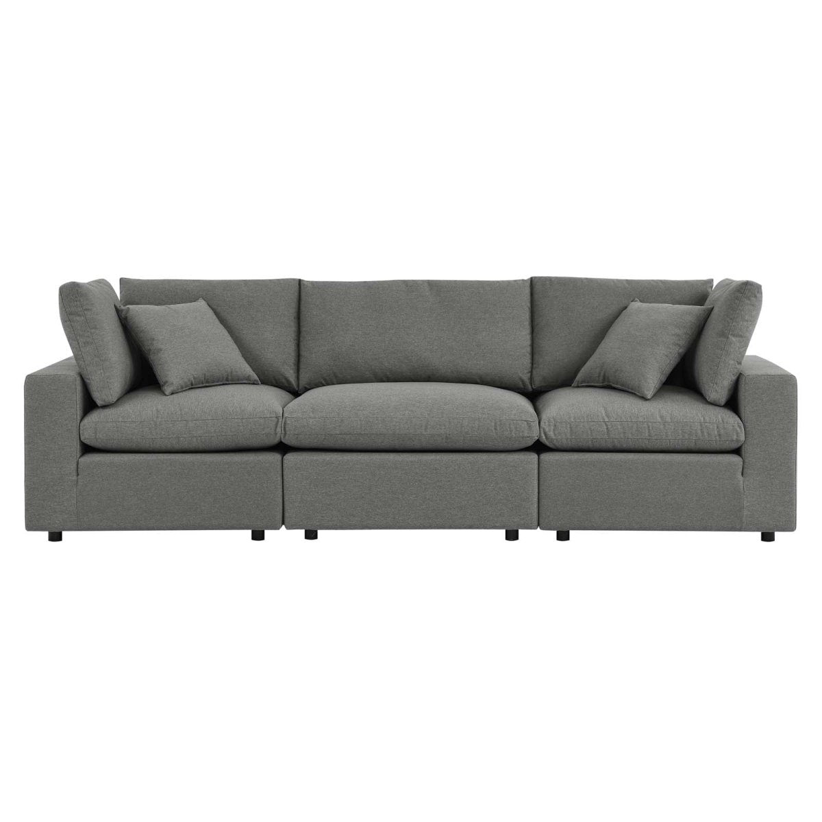 Commix Overstuffed Outdoor Patio Sofa - BUILDMYPLACE