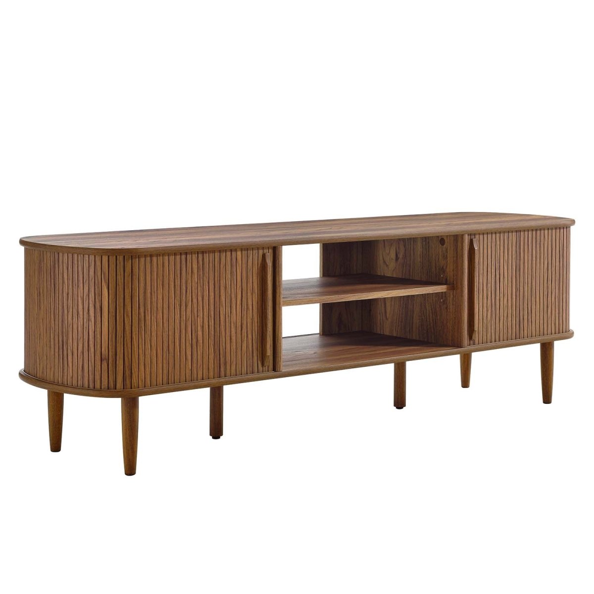 Contour 63" Wood TV Stand - BUILDMYPLACE