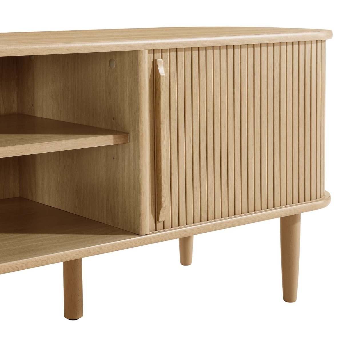 Contour 63" Wood TV Stand - BUILDMYPLACE