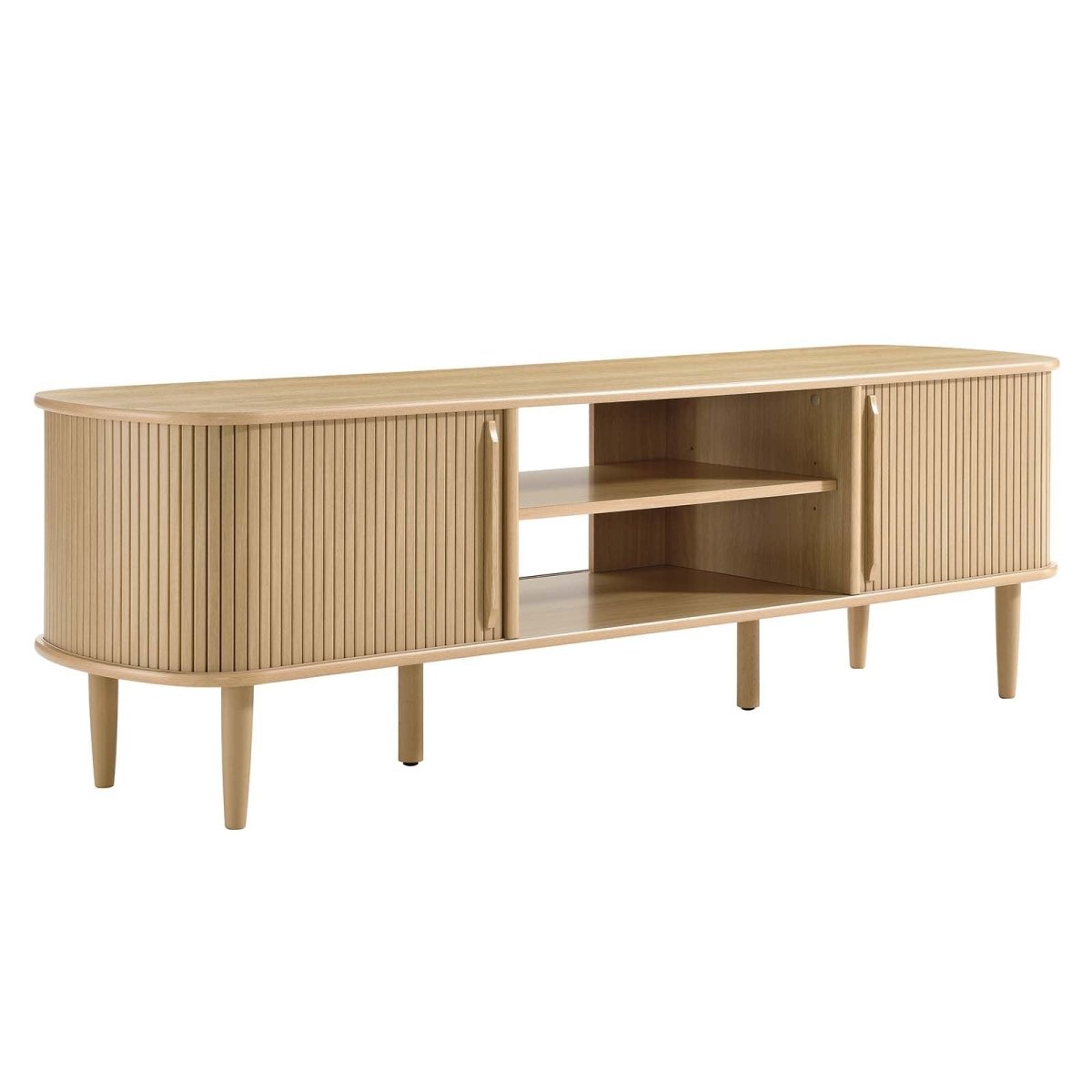 Contour 63" Wood TV Stand - BUILDMYPLACE