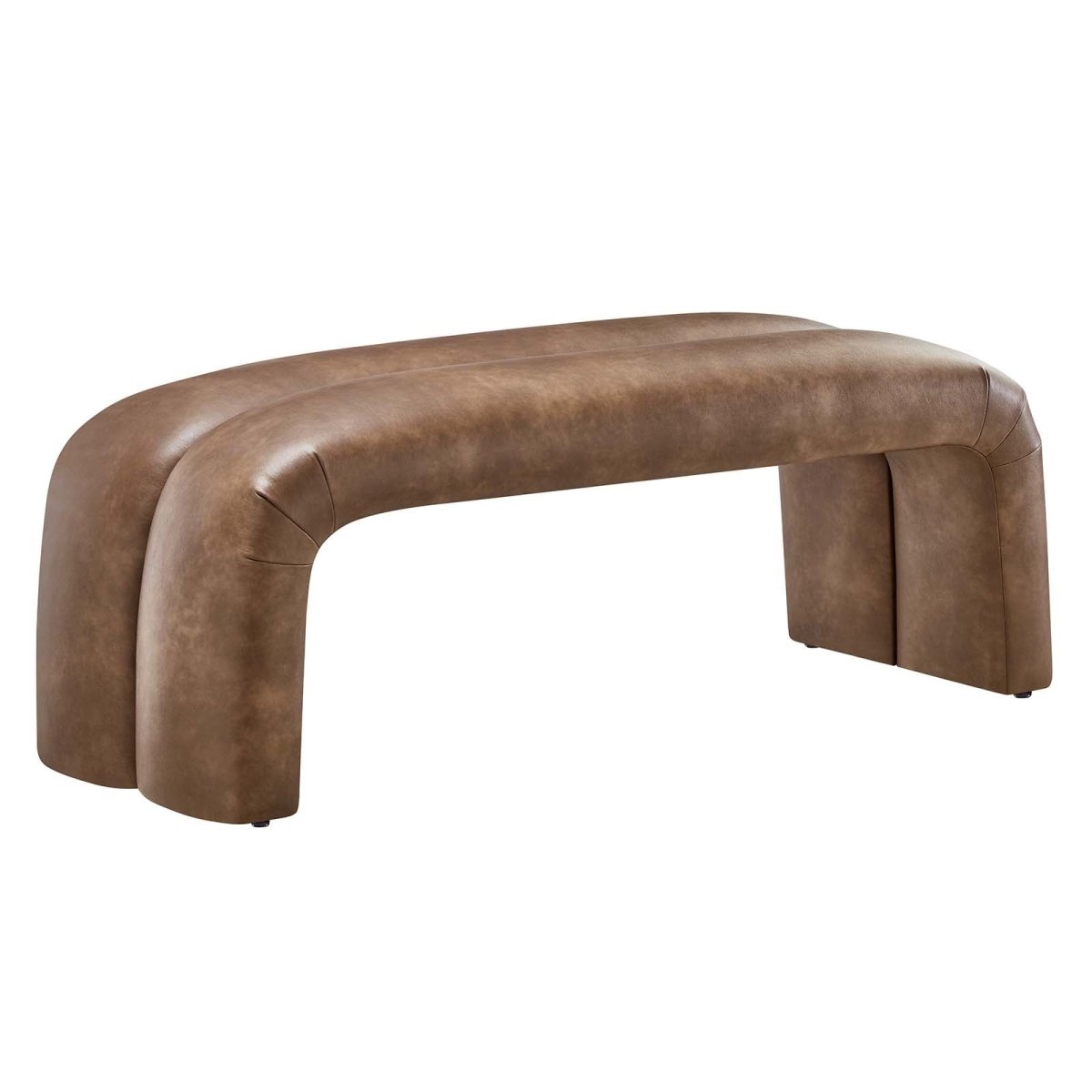 Dax 50.5" Vegan Leather Upholstered Accent Bench - BUILDMYPLACE